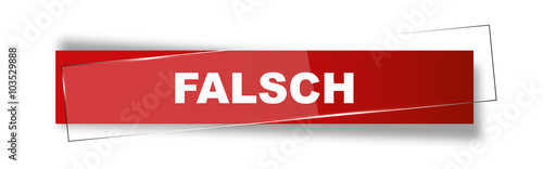 Button | Schild | Falsch