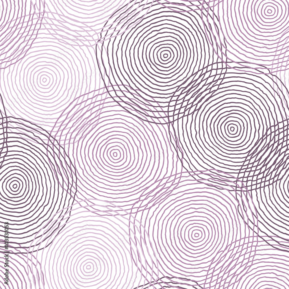 Decorative  pattern. Raster seamless texture with drawn circles.