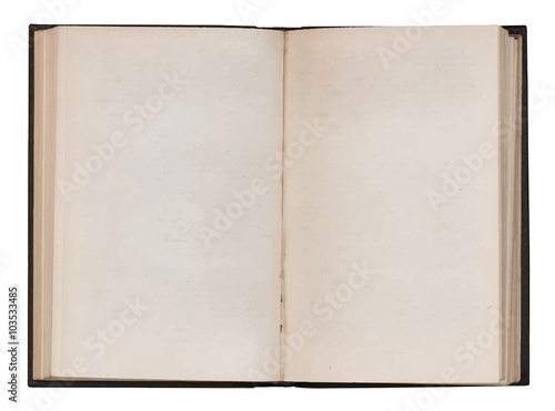 blank open book