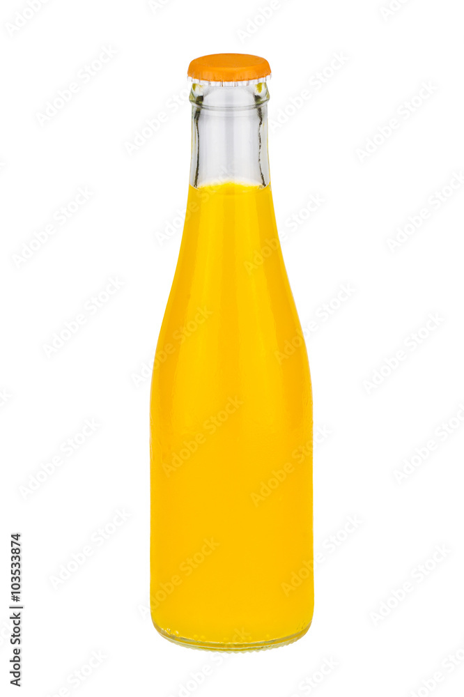 Orange juice bottle isolated Orange juice bottle isolated