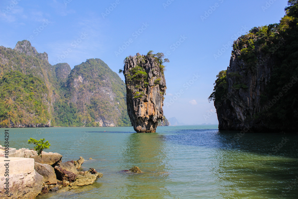Naklejka premium James Bond Island, Phang-Nga, Thailand