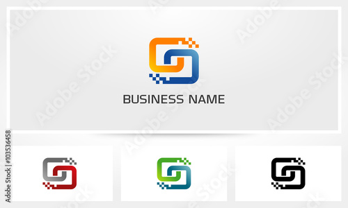 Data Link Pixel Logo