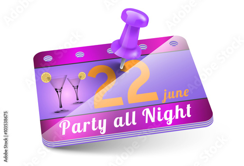 Party invitation card