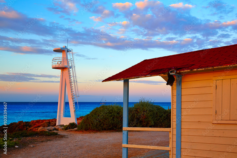 Denia sunset las Rotas in Mediterranean Spain Denia sunset las Rotas in Mediterranean Spain