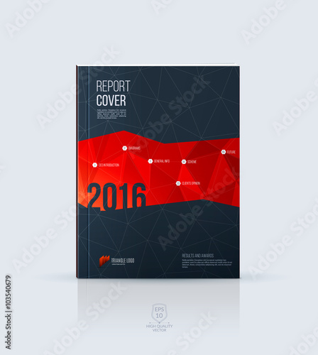 Wallpaper Mural Abstract layout brochure, cover annual report template, magazine Torontodigital.ca