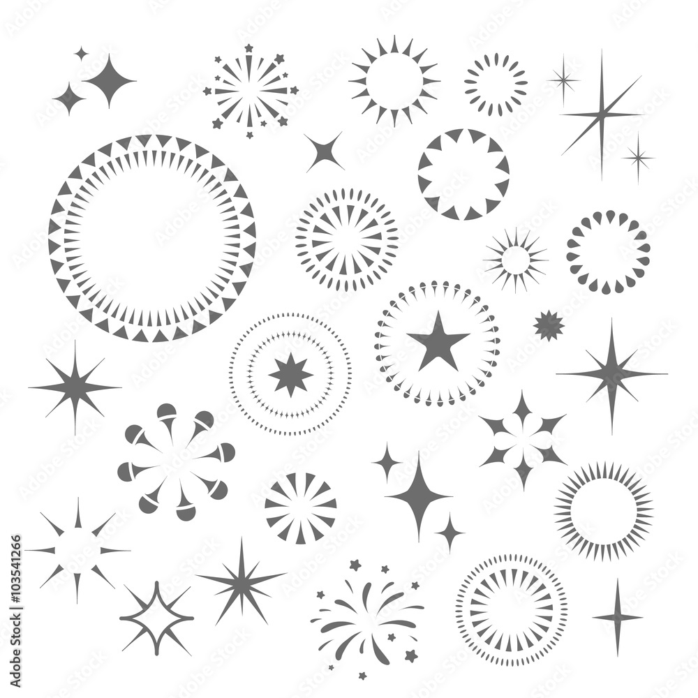 Sparkles and Starbursts set Sparkles and Starbursts set