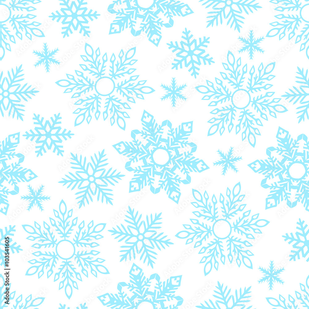 Snowflakes seamless pattern Snowflakes seamless pattern