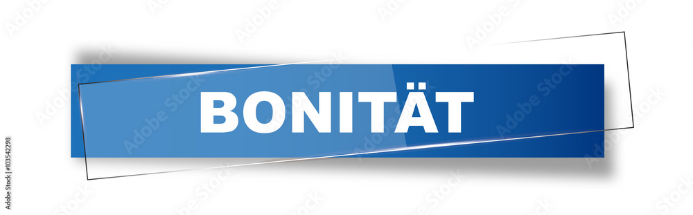 Obraz premium Button | Schild | Bonität