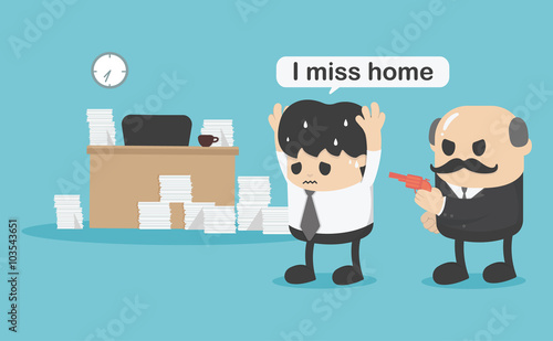 concept businessman did not return home,I miss home