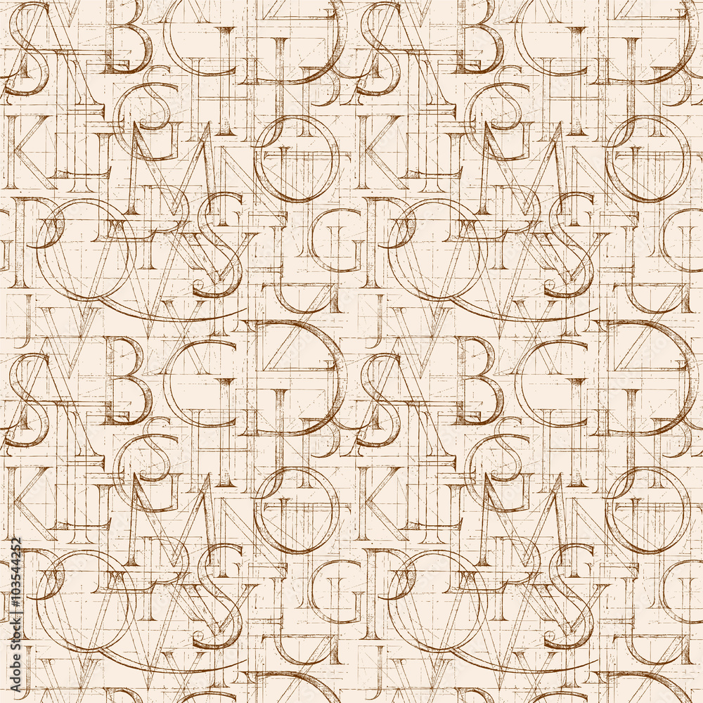 Font Antiqua pattern.