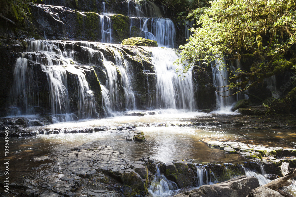 Obraz premium Purakanui Wasserfall Catlins Neuseeland