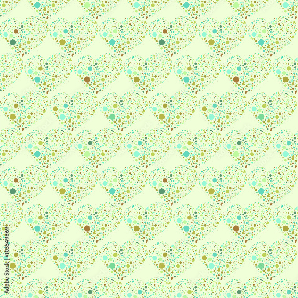 Splatter hearts seamless surface pattern Splatter hearts seamless surface pattern