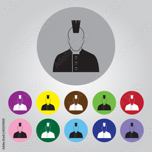 Punk vector icon