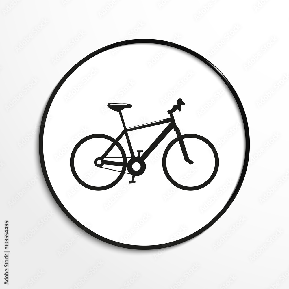 A bike. Vector icon.