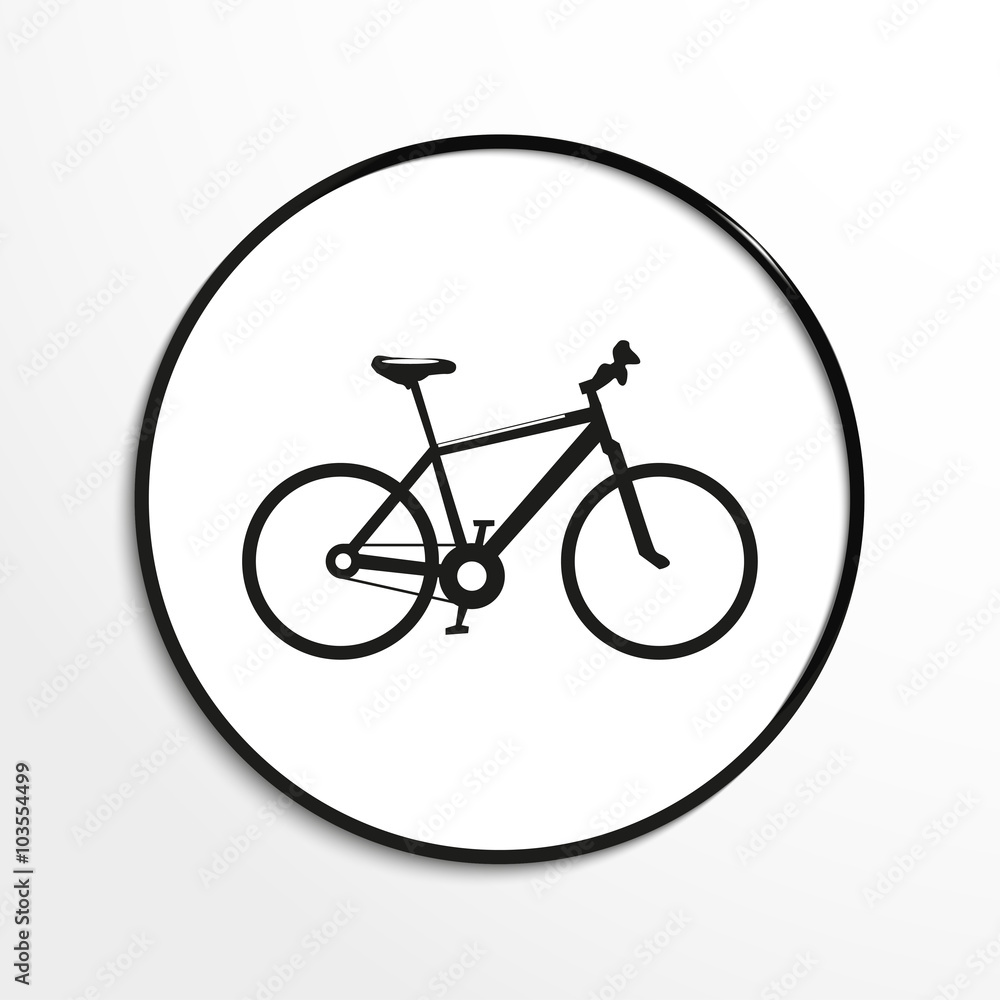 A bike. Vector icon. A bike. Vector icon.