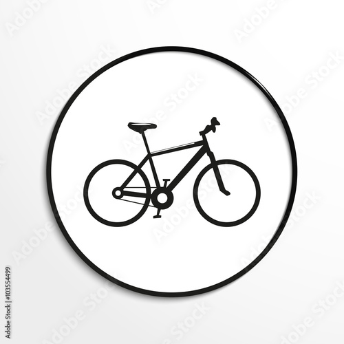 A bike. Vector icon.