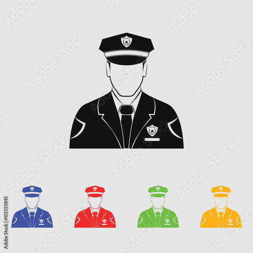Policeman Vector icon