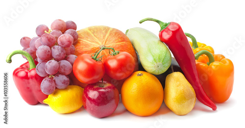 Fruits and vegetables.