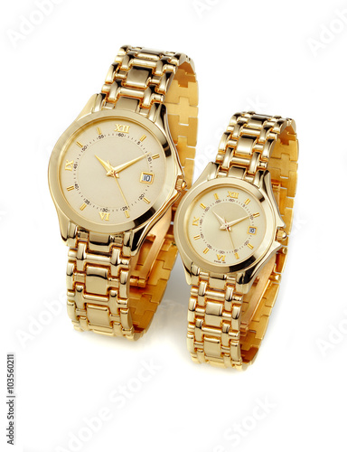 couple of golden watches