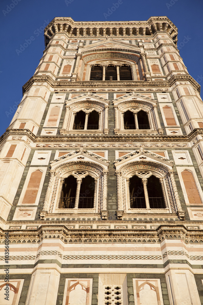 Toscana,Firenze,il campanile di Giotto.