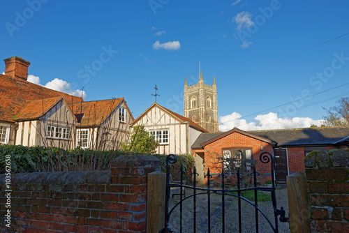 View of Dedham Village Church,UK photo