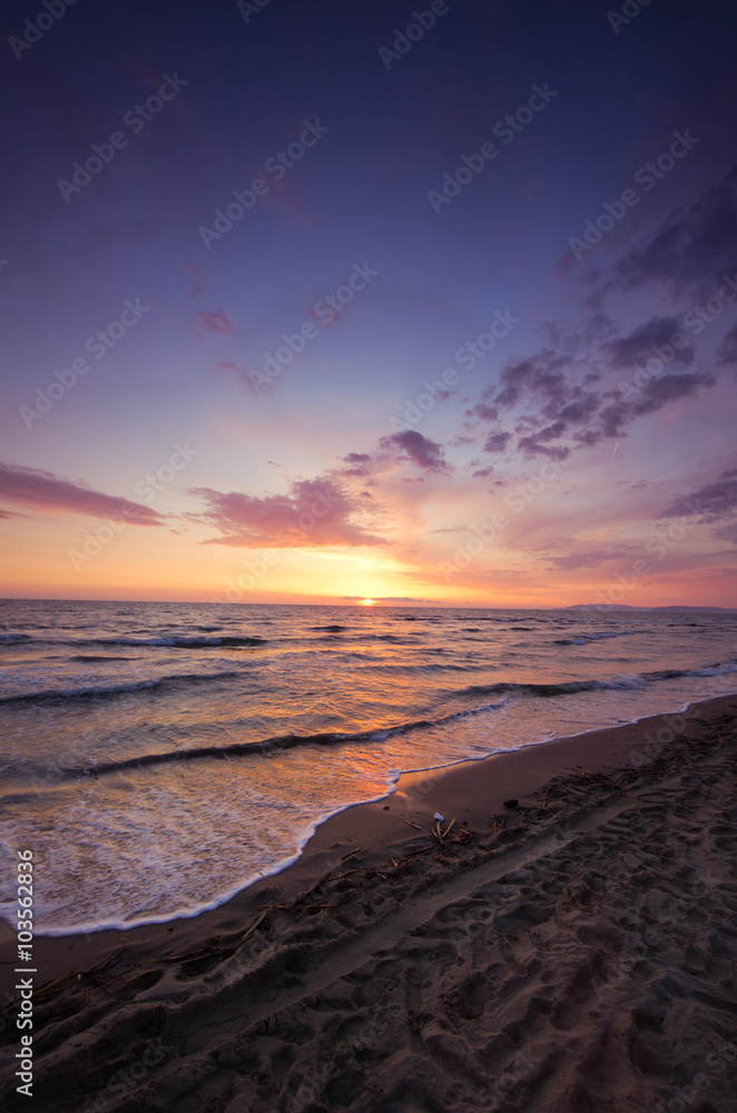 Obraz premium Sunset,Italy
