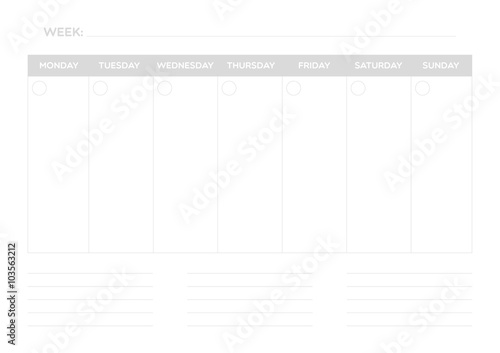 Weekly planner