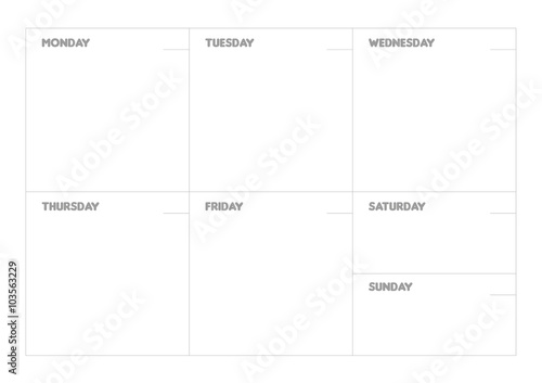 Weekly planner