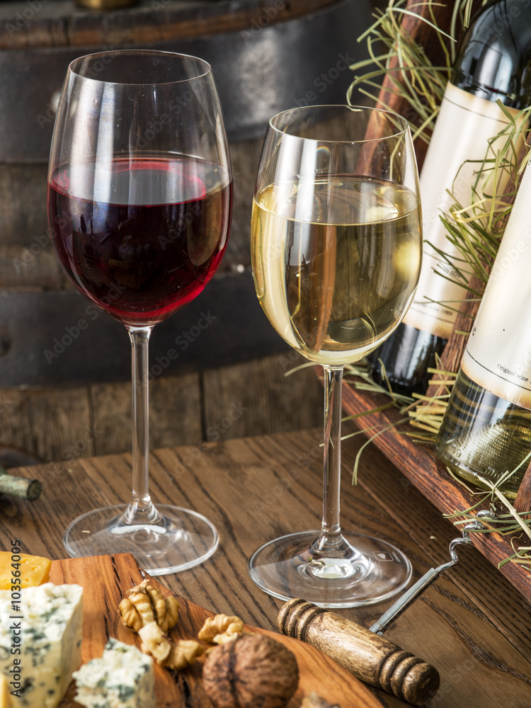 Wine bottles on the wooden shelf. Wine bottles on the wooden shelf.
