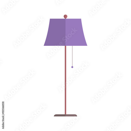 Floor lamp vector.