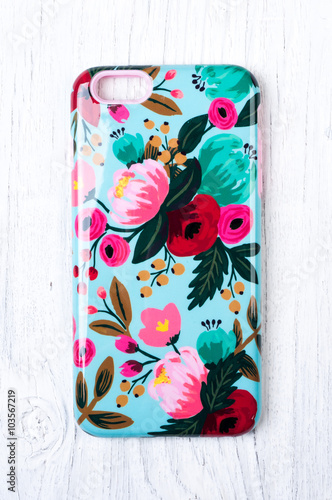 Vintage floral pattern protective case for smart phone 