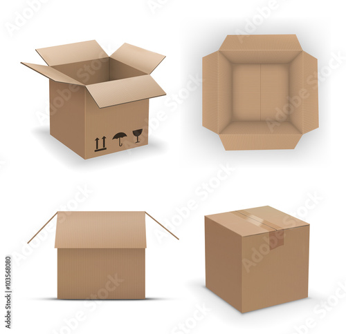 Recycle brown box