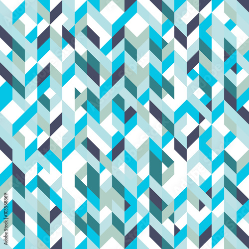 Patchwork pattern bohemian style with geometric polygonal retro decorative ornaments.