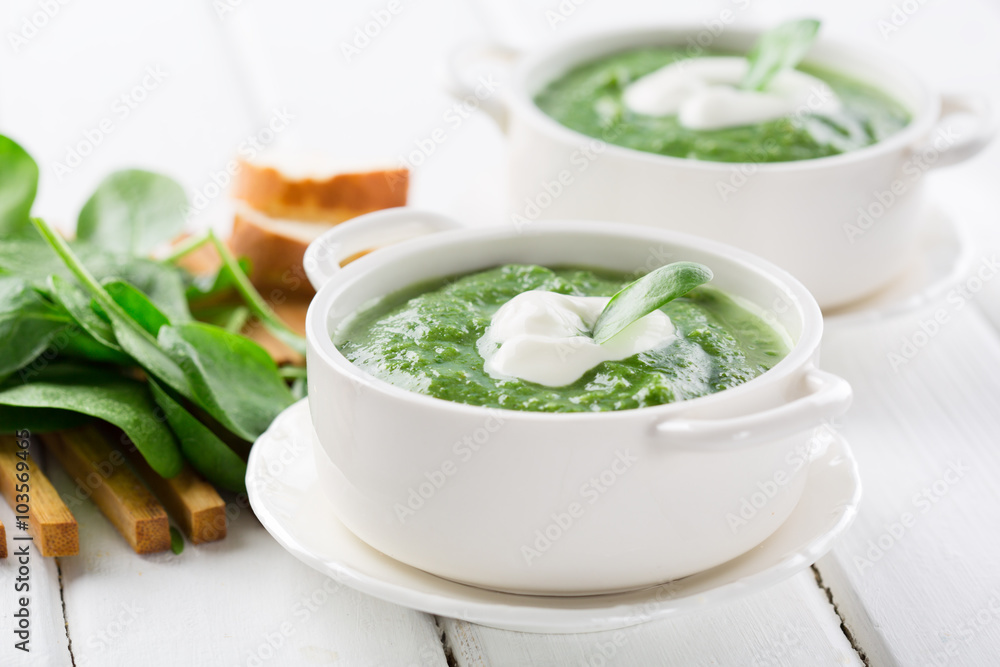 Spinach soup Spinach soup