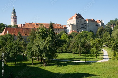 Castle Cesky Krumlov in the southern Bohemia, Czech republic