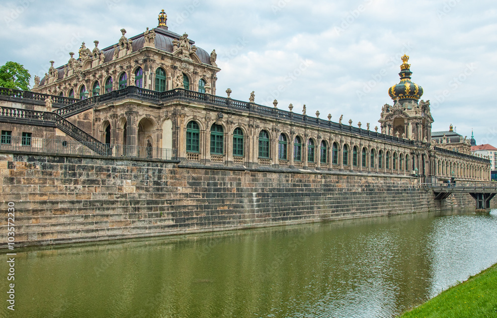 Baroque Dresden, Zwinger museum in Dresden, Germany