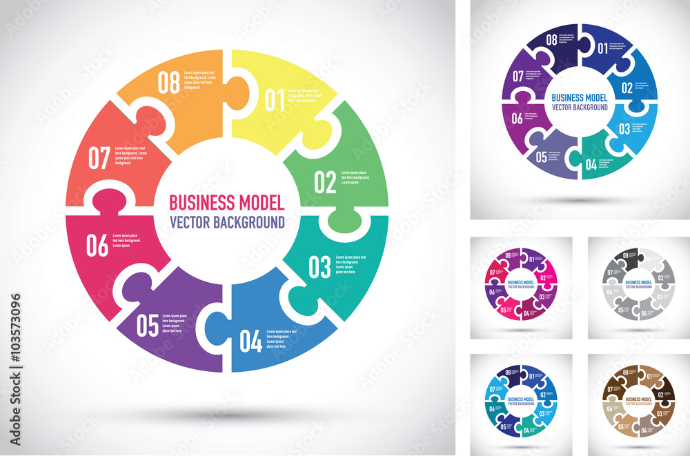 colourful business model group