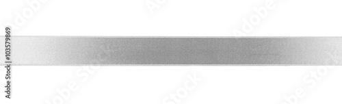 Wallpaper Mural Silver silk ribbon isolated on white background Torontodigital.ca
