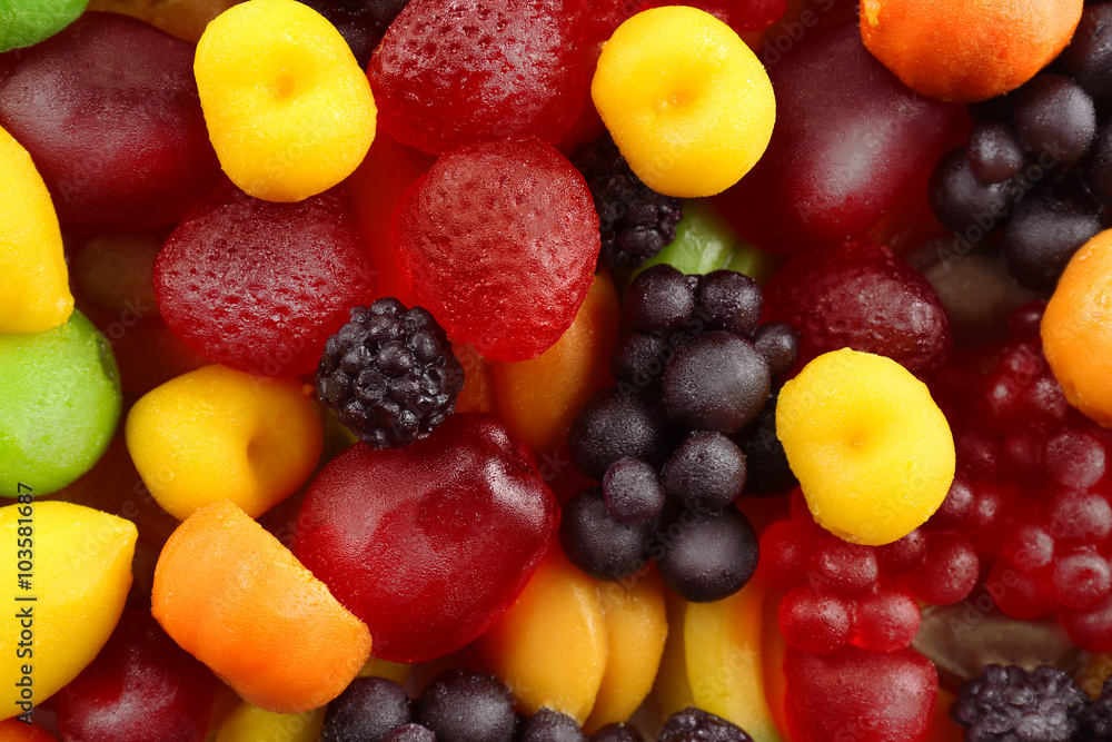 Fruit candy background Fruit candy background