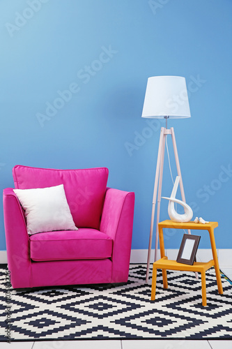 Modern interior of room wit...