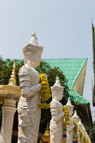 angel sculpture statue in asian temple