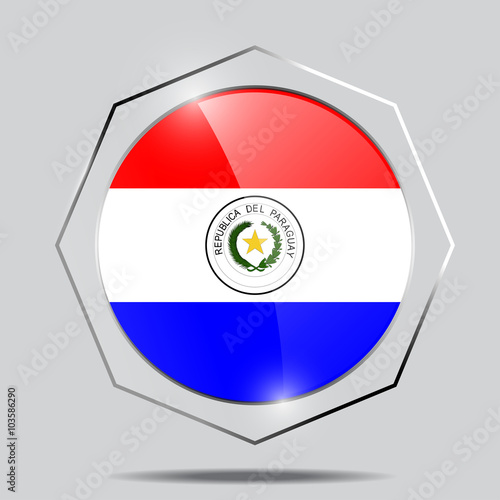 Free Download Button Flag of Paraguay - GFXLoad