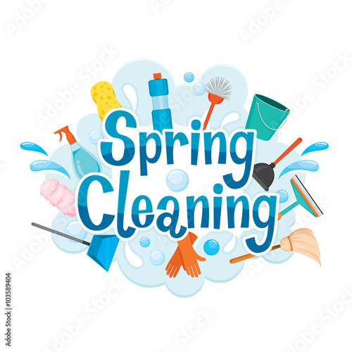 Spring Cleaning Letter Decorating And Cleaning Equipment, Housework, Appliance, Domestic Tools, Computer Icon, Cleaning, Symbol, Icon Set, Spring Season
