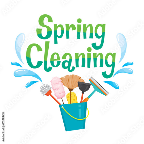 Spring Cleaning Letter Decorating And Cleaning Equipment, Housework, Appliance, Domestic Tools, Computer Icon, Cleaning, Symbol, Icon Set, Spring Season