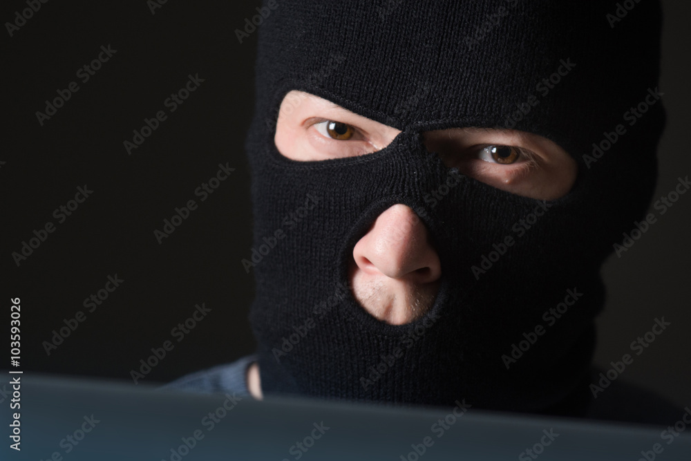 Hacker in a mask Hacker in a mask