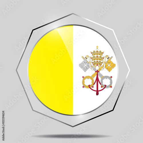 Button Flag of the Vatican City