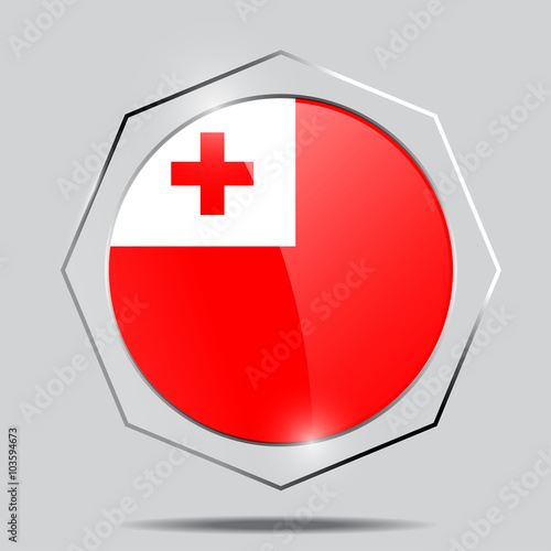 Button Flag of Tonga