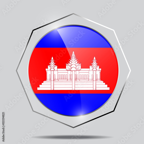 Button Flags of cambodia