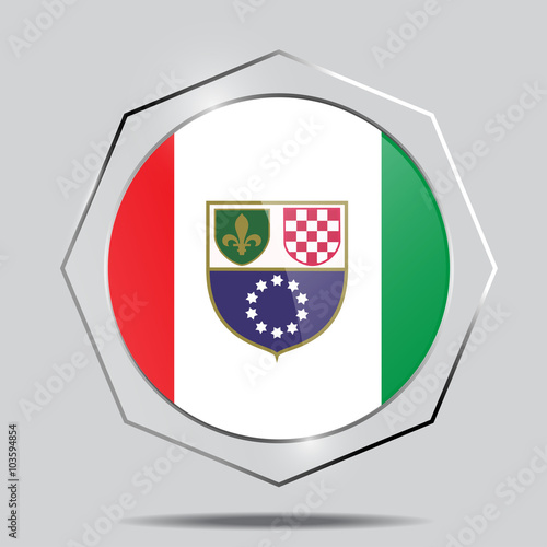 Button Flags of federation of bosnia