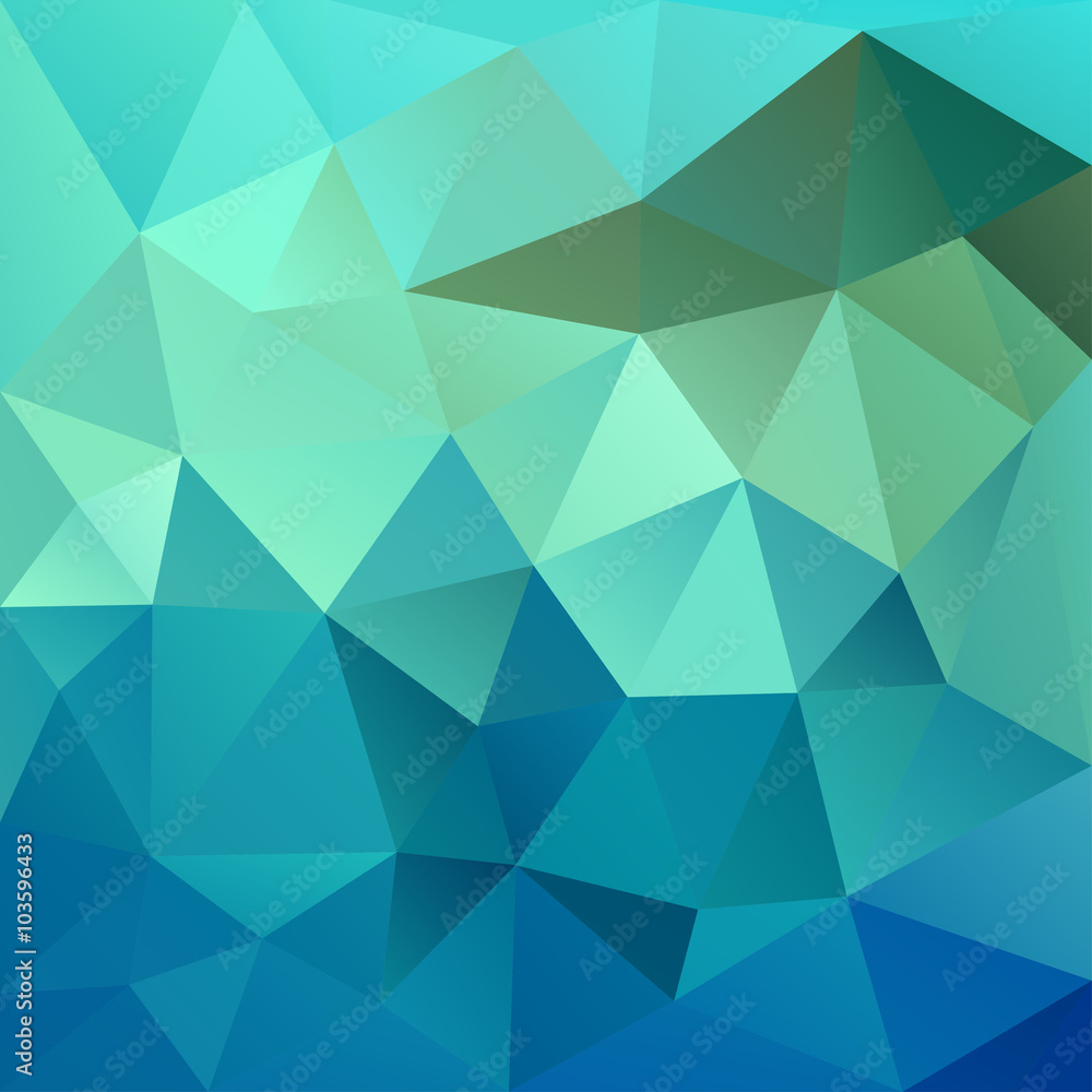 Polygonal mosaic abstract geometry background landscape in blue Polygonal mosaic abstract geometry background landscape in blue